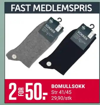 Europris BOMULLSOKK tilbud