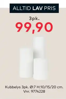 Skeidar Kubbelys 3pk tilbud