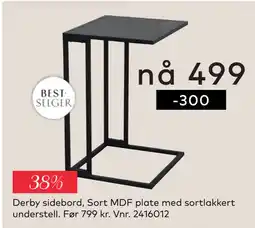 Skeidar Derby sidebord tilbud