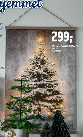 Coop Obs Nostalgi veggdekor med lys tilbud