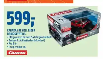 Coop Obs Carrera rc hell rider radiostyrt bil tilbud
