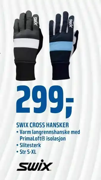 Coop Obs Swix cross hansker tilbud