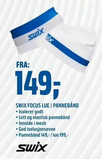 Coop Obs Swix focus lue / pannebånd tilbud