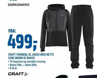 Coop Obs Craft thermal xc jakke med hette core warm xc bukse tilbud
