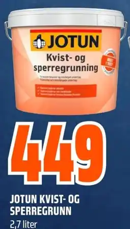 Coop Obs JOTUN Kvist- Og Sperregrunn tilbud