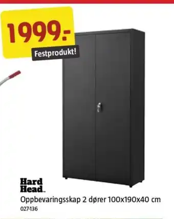 Jula Hard Head Oppbevaringsskap 2 dører tilbud