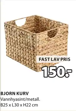 JYSK BJORN KURV tilbud