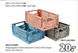 JYSK MILAS KURV tilbud