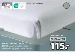 JYSK BOLETTE FLATT LAKEN tilbud