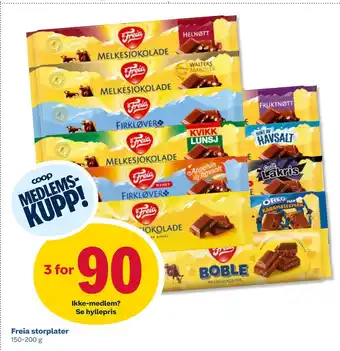 Coop Obs Freia storplater tilbud