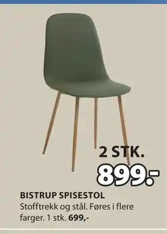 JYSK BISTRUP SPISESTOL tilbud