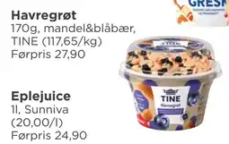 Meny Havregrøt tilbud