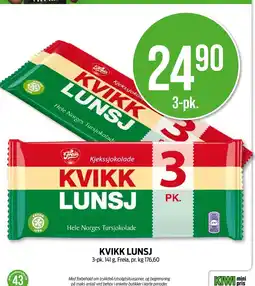 Kiwi KVIKK LUNSJ tilbud
