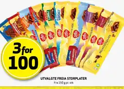 Bunnpris Utvalgte Freia storplater tilbud