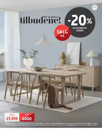 Bohus ELEMENTS SPISEBORD tilbud