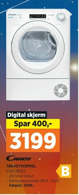 POWER Tørketrommel tilbud