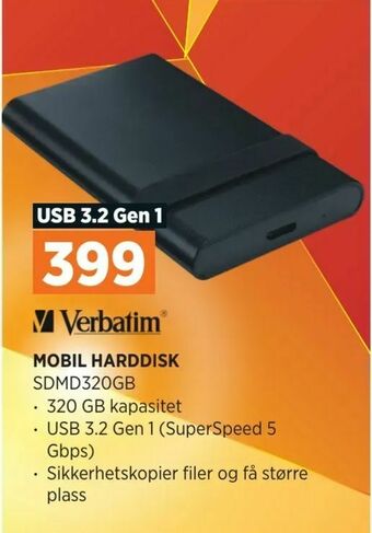 POWER Mobil harddisk tilbud