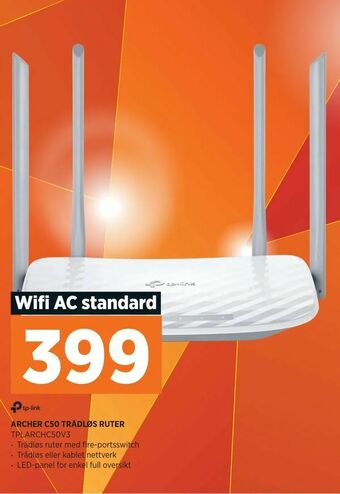 POWER Archer c50 trådløs ruter tilbud