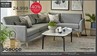 Møbelringen Nordicline modulsofa tilbud