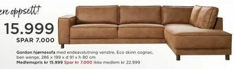 Møbelringen Gordon hjørnesofa tilbud