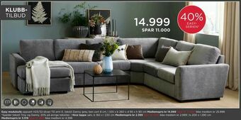 Møbelringen Easy modulsofa tilbud