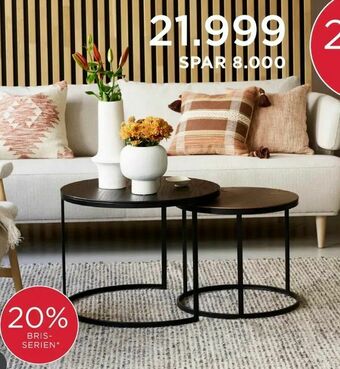 Møbelringen Choice sofabordsett tilbud