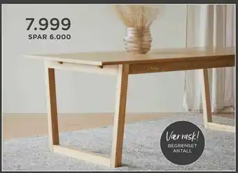 Møbelringen Colonsay spisebord tilbud