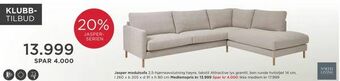 Møbelringen Jasper modulsofa tilbud