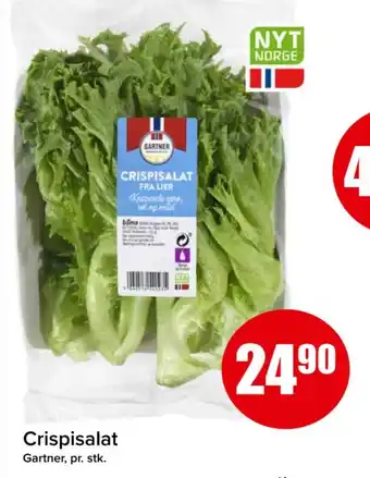 Spar GARTNER Crispisalat tilbud