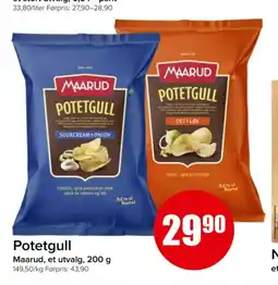 Spar Potetgull Maarud, et utvalg tilbud