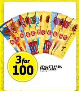 Bunnpris UTVALGTE FREIA STORPLATER tilbud