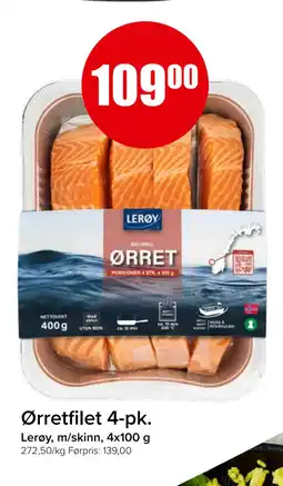 Spar Ørretfilet 4-pk tilbud