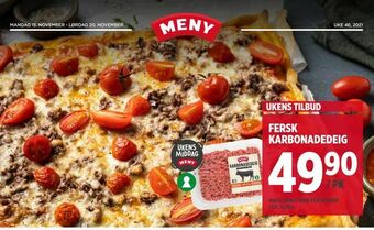 Meny Fersk karbonadedeig tilbud