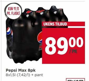 Meny Pepsi Max 8pk tilbud