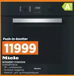 POWER MIELE Integrert stekeovn h2455bpobsw tilbud