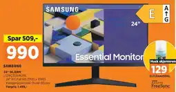 POWER SAMSUNG 24" skjerm LS24C312EAUXE tilbud