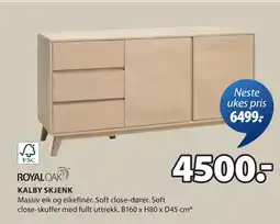 JYSK KALBY SKJENK tilbud