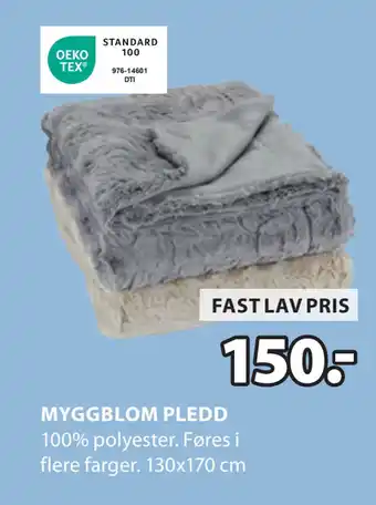 JYSK MYGGBLOM PLEDD tilbud