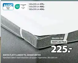 JYSK ANITA FLATT LAKEN TIL SENGEVÆTER tilbud