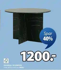 JYSK KRONDAL SPISEBORD tilbud