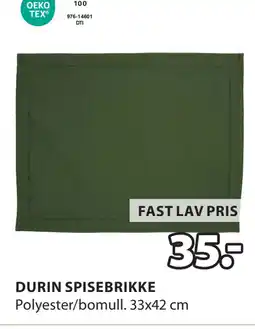 JYSK DURIN SPISEBRIKKE tilbud