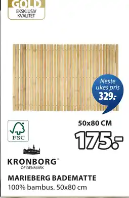 JYSK MARIEBERG BADEMATTE tilbud