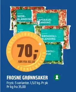 Coop Obs FROSNE GRØNNSAKER tilbud