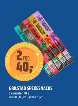 Coop Obs GRILSTAD SPEKESNACKS tilbud