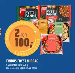 Coop Obs FINDUS FRYST MIDDAG tilbud