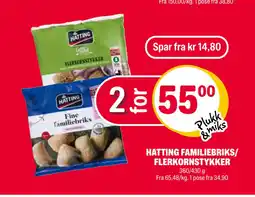 Coop Extra HATTING FAMILIEBRIKS/ FLERKORNSTYKKER tilbud