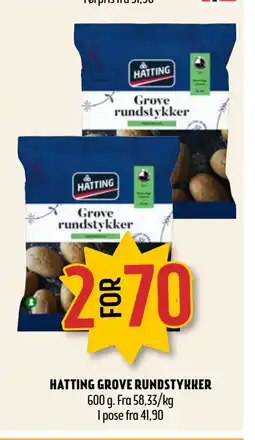 Coop Prix HATTING GROVE RUNDSTYKKER tilbud