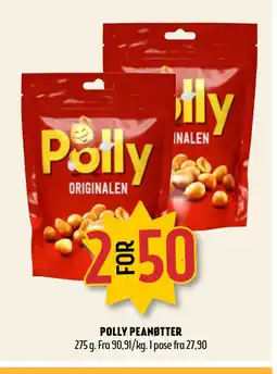 Coop Prix POLLY PEANØTTER tilbud