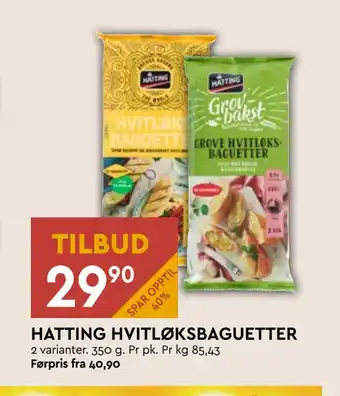 Coop Mega HATTING HVITLØKSBAGUETTER tilbud
