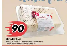 Coop Marked Coop festkake tilbud